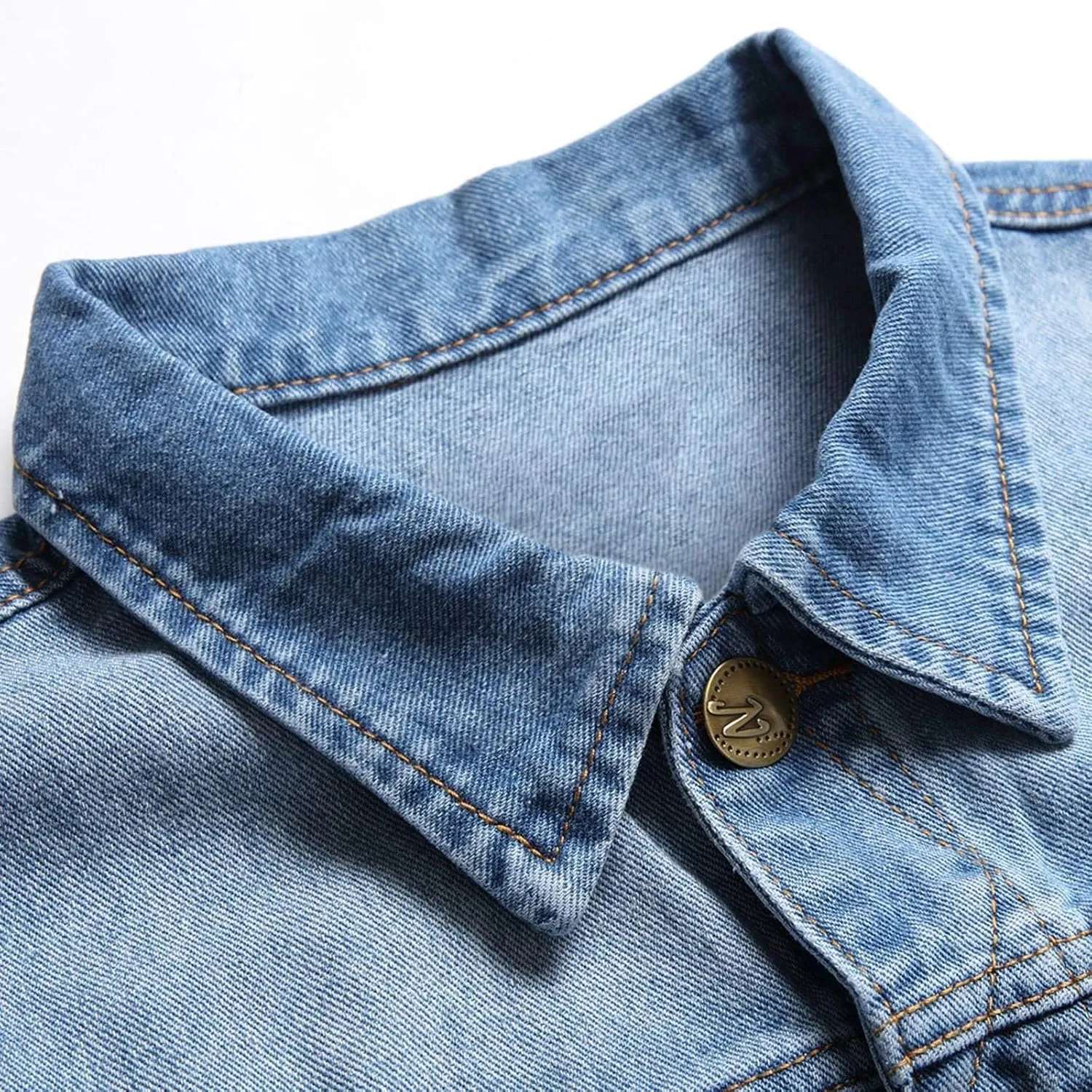 Mens Denim Vest Jakcet Tactical Outdoor Versatile Street Jackets Trend Stand Up Collar Ripped Casual Sleeveless Retro Jacket