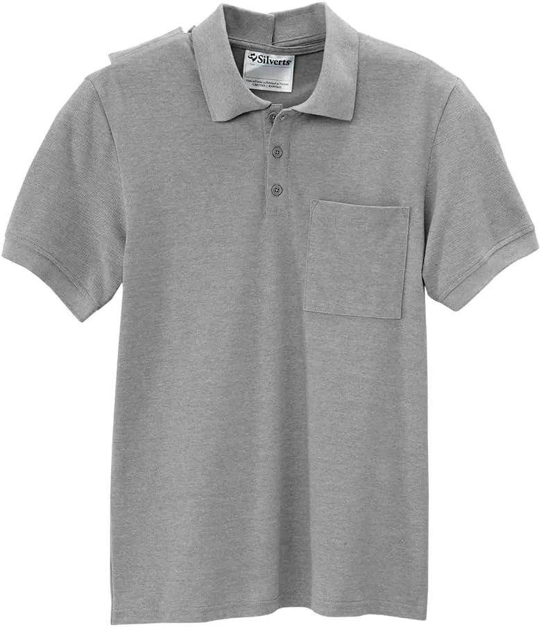 Mens Handsome Adaptive Polo Shirt Tops