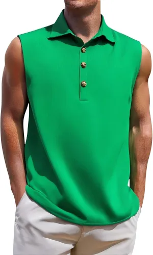 Mens Quick Dry Workout Tank Tops Relaxed Fit Muscle Gym Shirt Breathable Cool Running Athletic Tees
