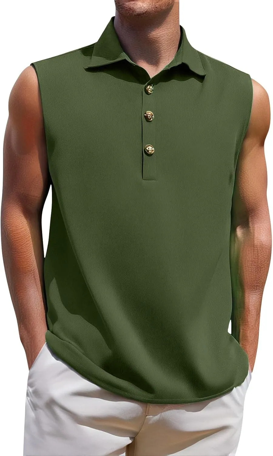 Mens Quick Dry Workout Tank Tops Relaxed Fit Muscle Gym Shirt Breathable Cool Running Athletic Tees