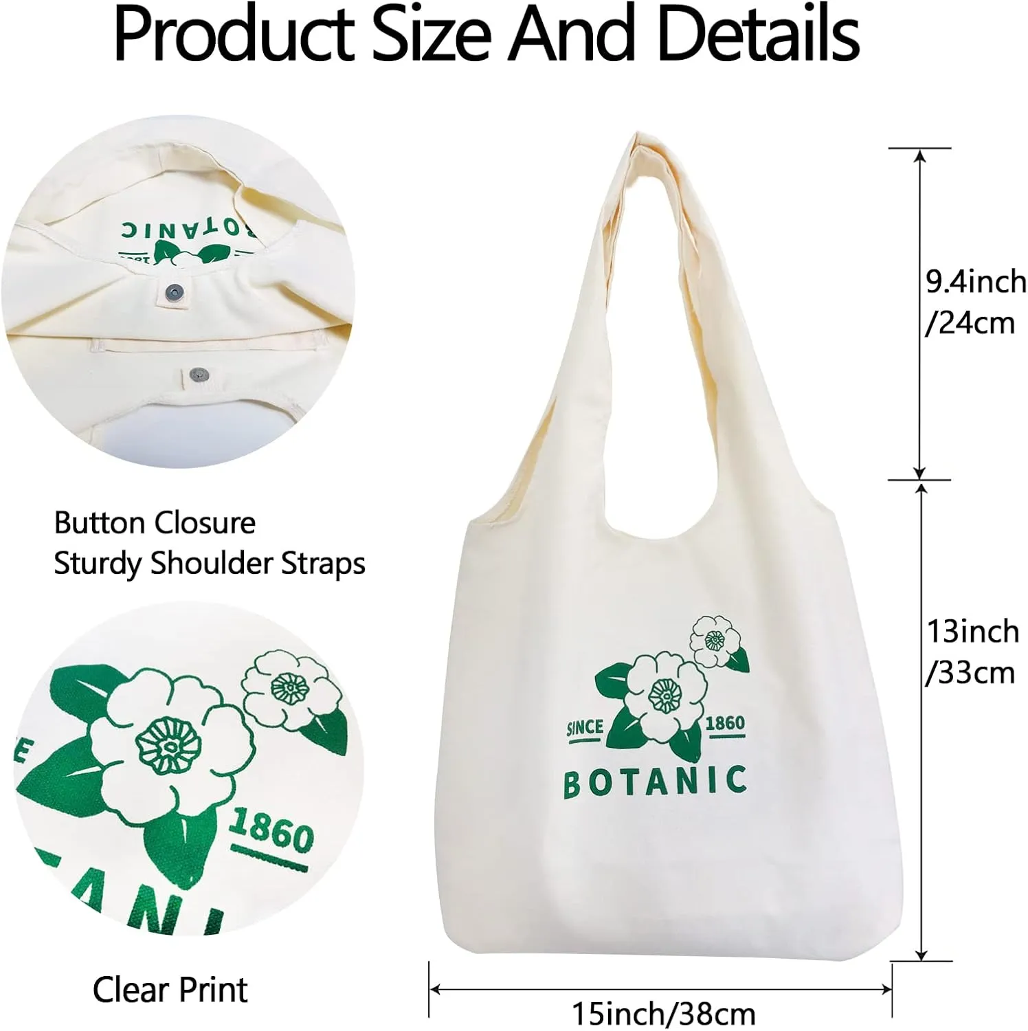 Minimalist Bouquet Cute Tote Bags Aesthetic Flower Canvas Reusable Grocery Bag Floral Canvas Tote Bag for Women