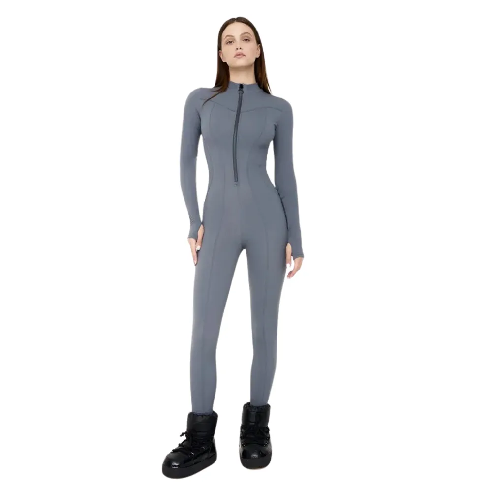 Mode Dragkedja Sportiga Rompers