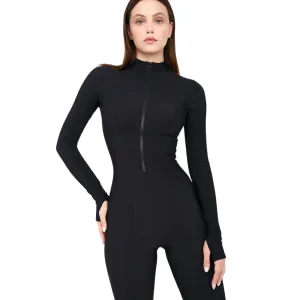 Mode Dragkedja Sportiga Rompers