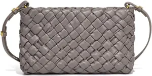 Molodo Woven Purses for Women Handmade Elegant Shoulder Bag Square Crossbody Bag 2024