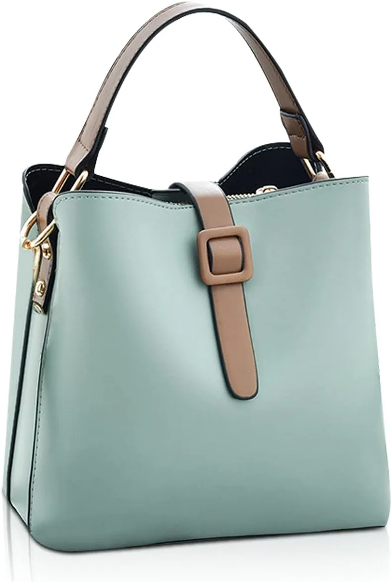 NICOLE & DORIS Bucket Bag Purses for Women Crossbody Bag Small Handbags & Shoulder Bags PU Leather Top Handle Clutch Bag