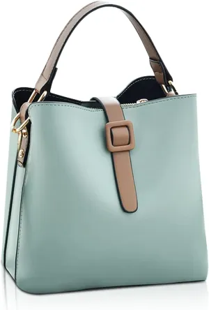 NICOLE & DORIS Bucket Bag Purses for Women Crossbody Bag Small Handbags & Shoulder Bags PU Leather Top Handle Clutch Bag