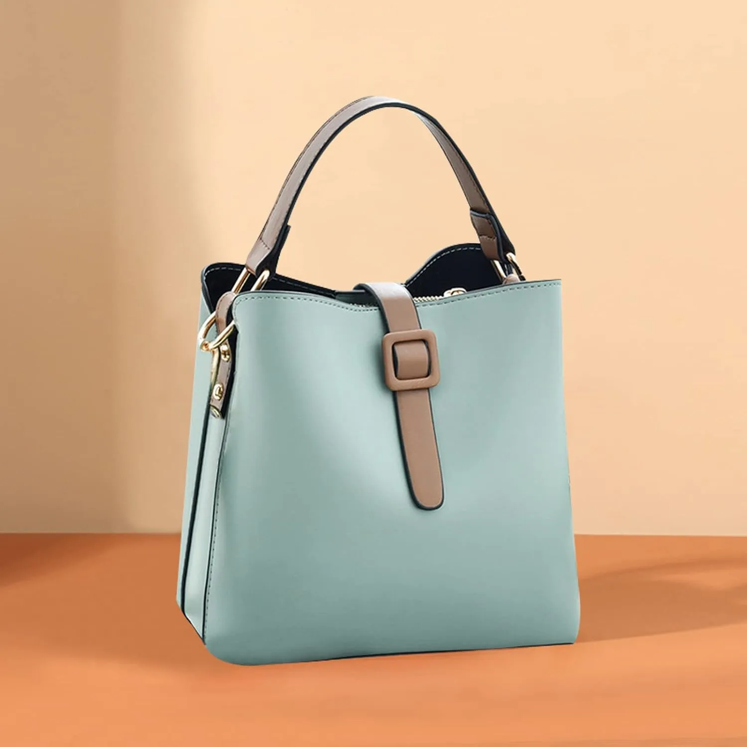NICOLE & DORIS Bucket Bag Purses for Women Crossbody Bag Small Handbags & Shoulder Bags PU Leather Top Handle Clutch Bag