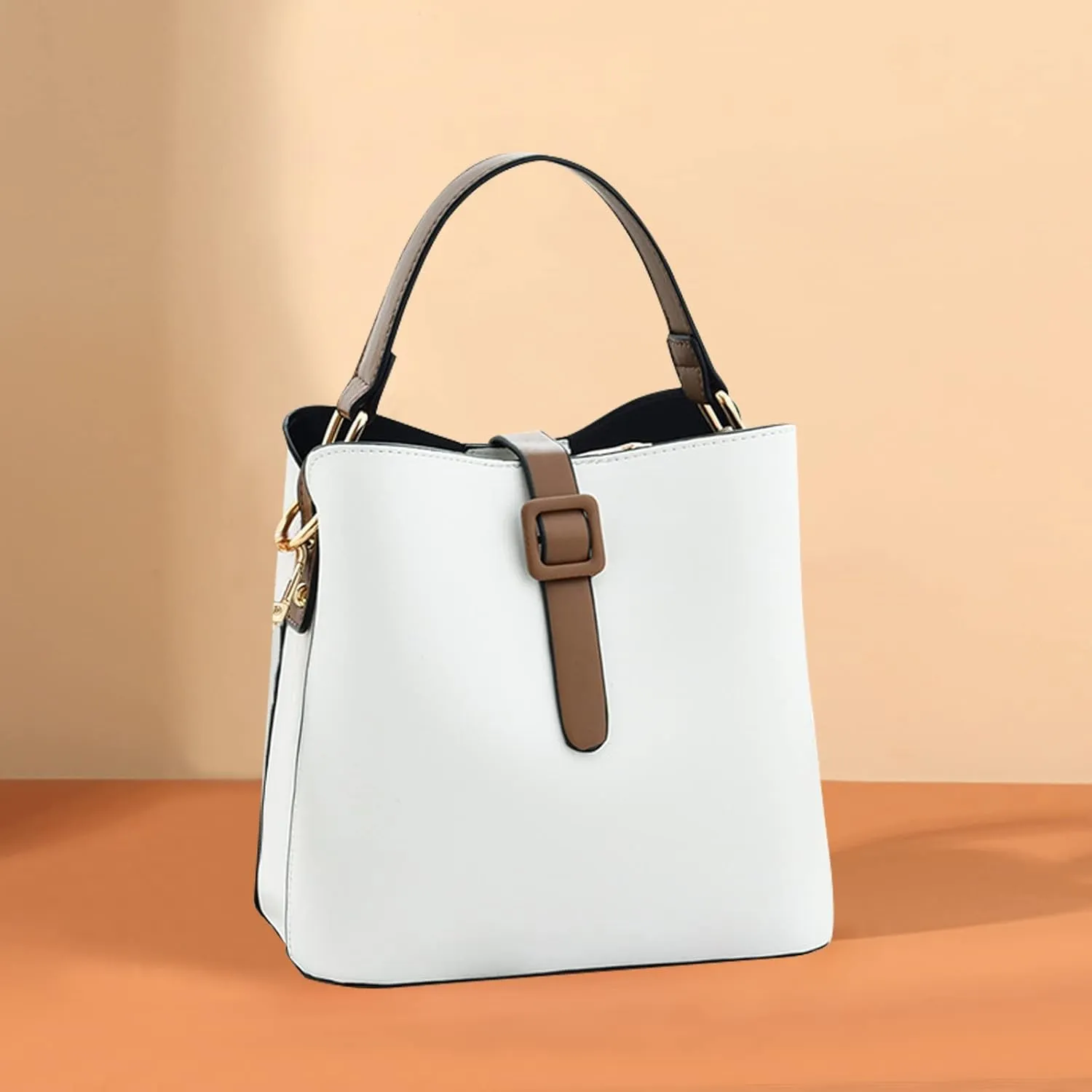 NICOLE & DORIS Bucket Bag Purses for Women Crossbody Bag Small Handbags & Shoulder Bags PU Leather Top Handle Clutch Bag