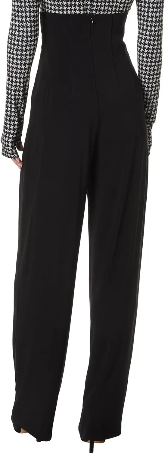 Norma Kamali Women's High Waist Tailored Pleat Pant