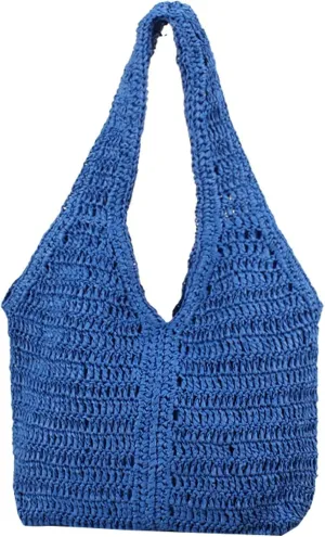 Obosoyo Summer Straw Tote Bag Women Paper Rope Weave Beach Vacation Shoulder Bag