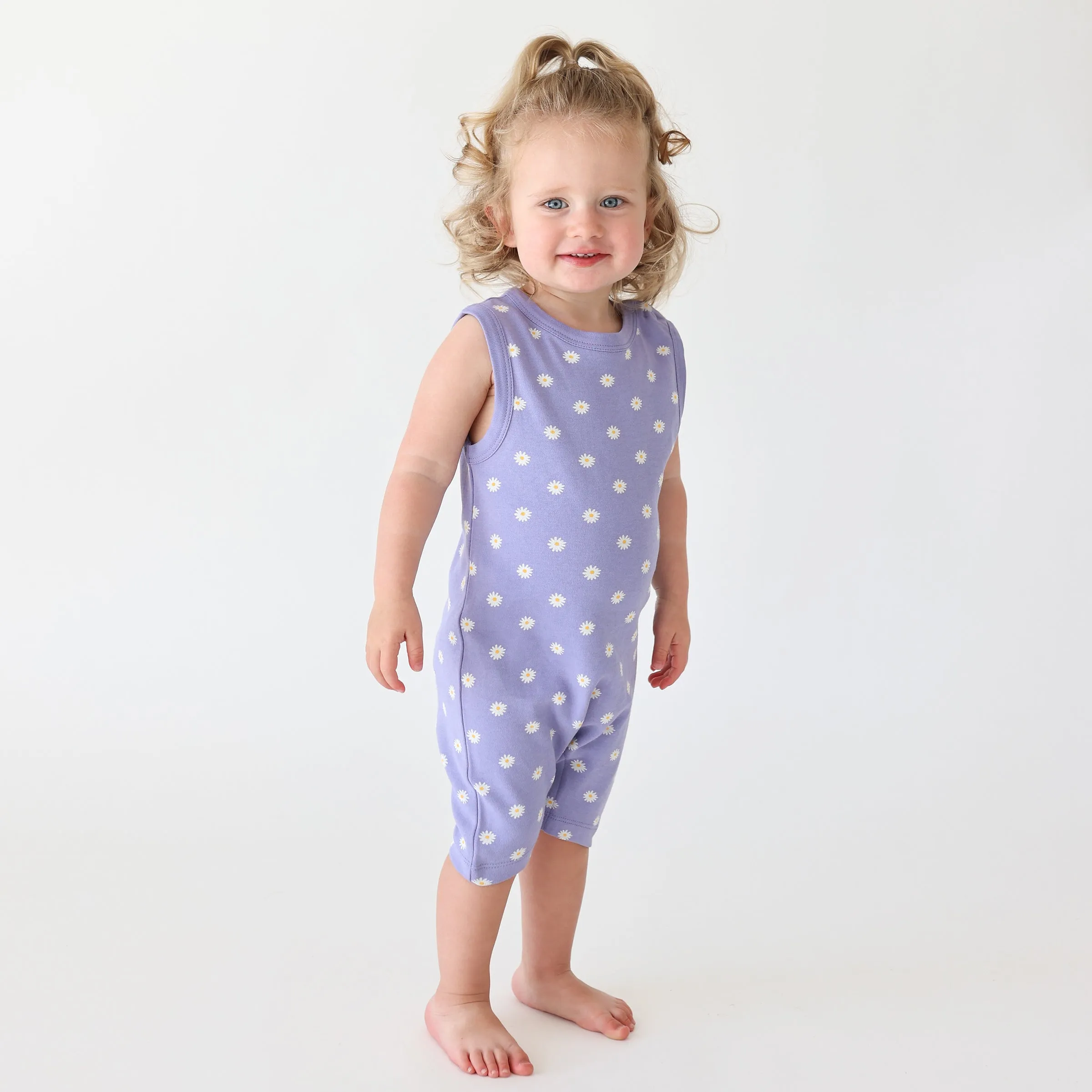 Organic Tank Rompers - Signature Prints