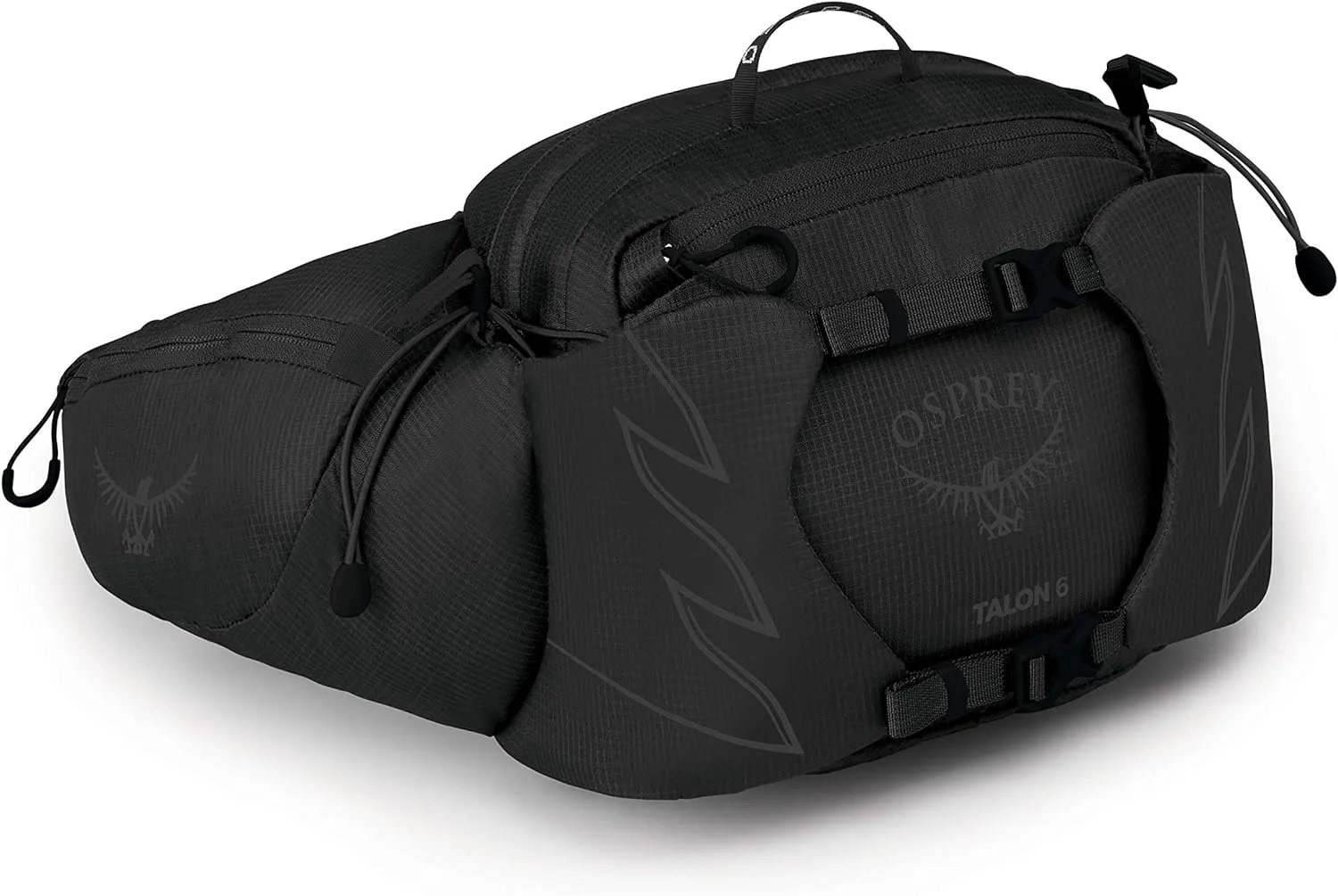 Osprey Talon 6L Men's Lumbar Hiking Waist Pack, Stealth Black