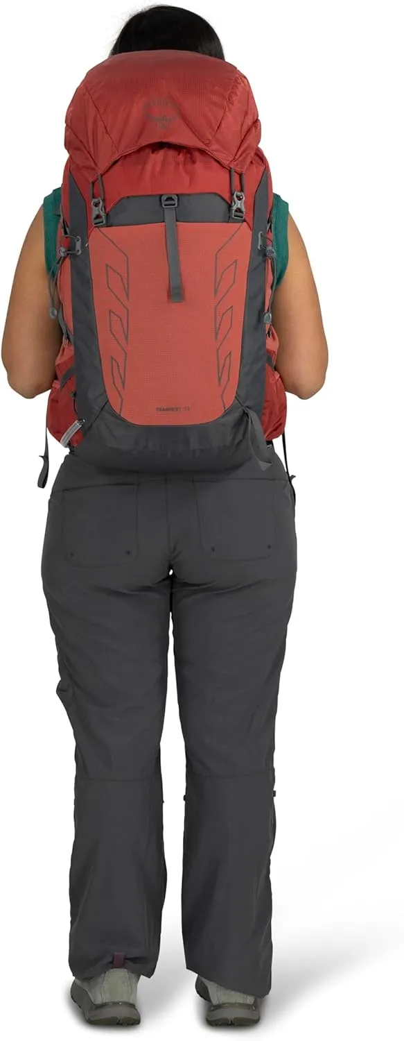 Osprey Tempest 33L Women's Lightweight Hiking Backpack with Hipbelt, Anchor Blue/Atlas