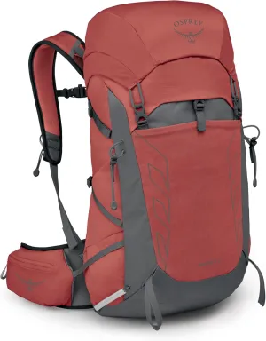 Osprey Tempest 33L Women's Lightweight Hiking Backpack with Hipbelt, Red Pampas/Coal Grey, Extended Fit