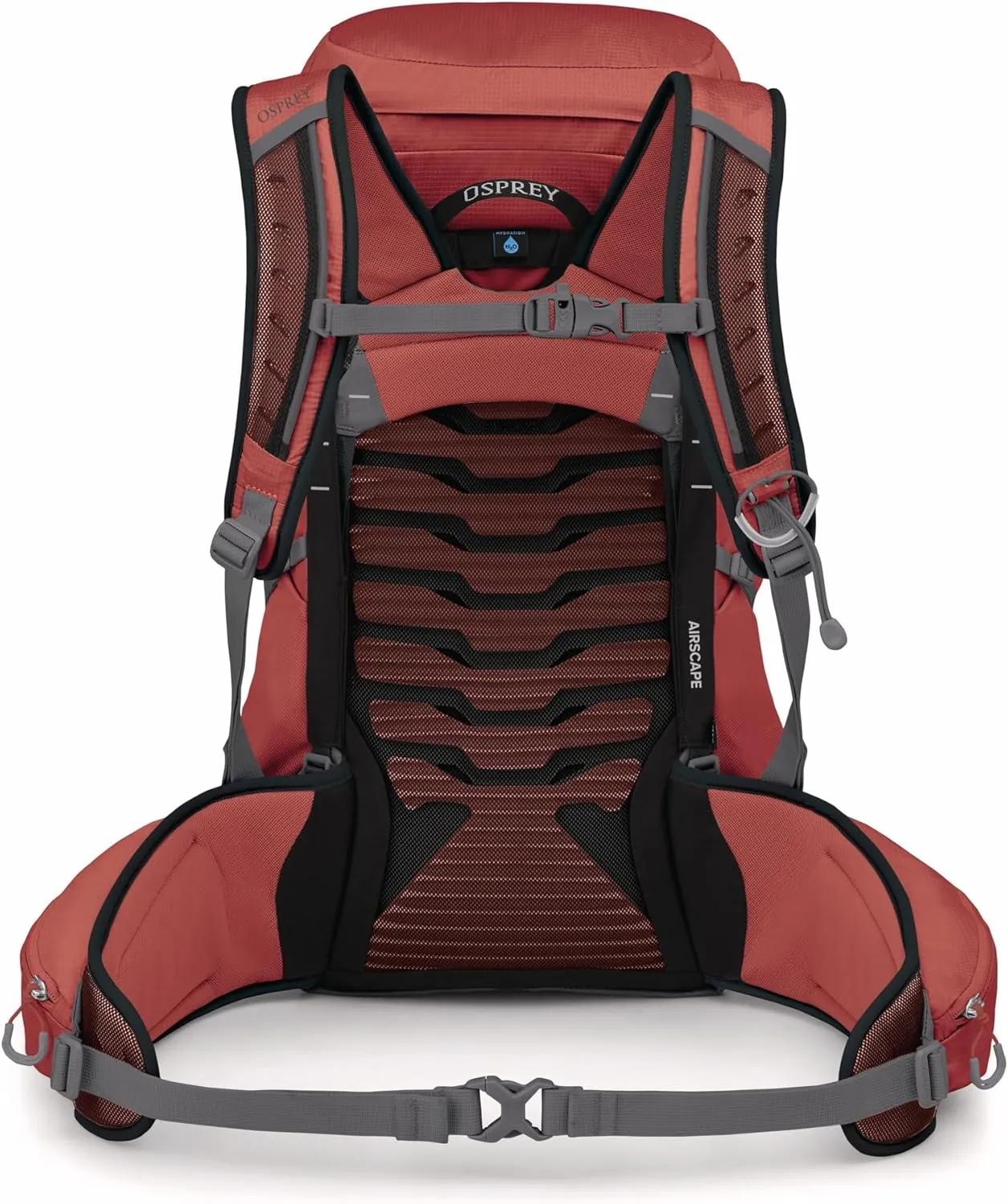 Osprey Tempest 33L Women's Lightweight Hiking Backpack with Hipbelt, Red Pampas/Coal Grey, Extended Fit