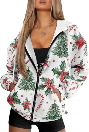 Oversized Hoodies Women Hooded Hoodie with Pockets Zipper Sweatshirt Sweater Fall Activewear for Lady Workout