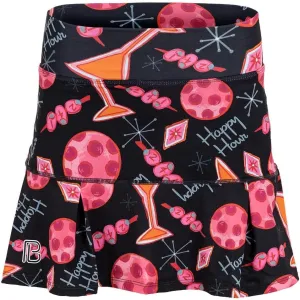 Pickleball Skirts, Pickleball Skort, Women's Pickleball Apparel, Pickleball Martini Drop Pleat Skirt Black