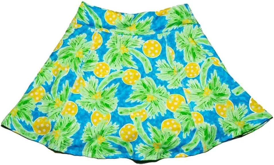 Pickleball Skirts, Pickleball Skorts, Women's Pickleball Apparel, A-Line Palms Skirt