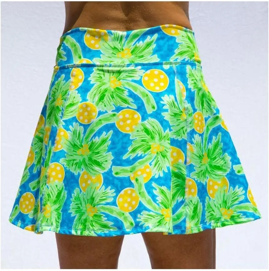 Pickleball Skirts, Pickleball Skorts, Women's Pickleball Apparel, A-Line Palms Skirt