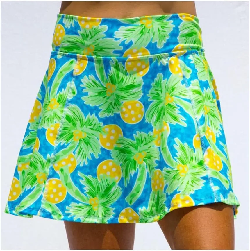 Pickleball Skirts, Pickleball Skorts, Women's Pickleball Apparel, A-Line Palms Skirt