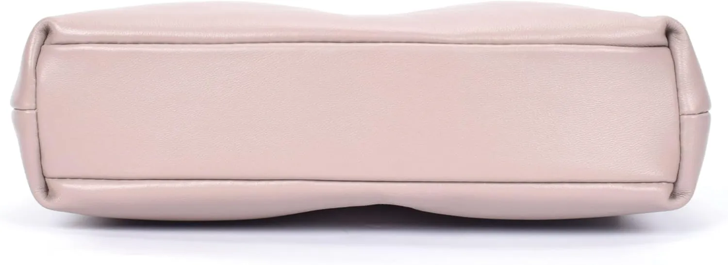 Premium Italian Leather Shoulder Bag for Women  100% Genuine Leather. Detachable & Adjustable Strap