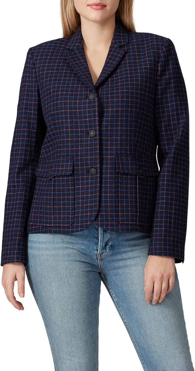 rag & bone Rent The Runway Pre-Loved Nancie Check Blazer