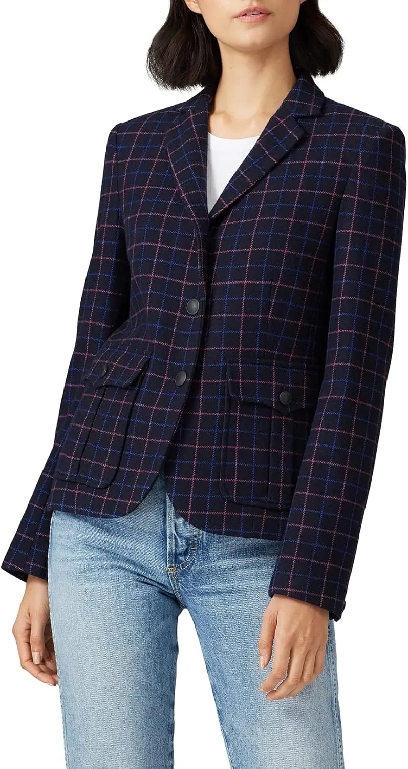 rag & bone Rent The Runway Pre-Loved Nancie Check Blazer