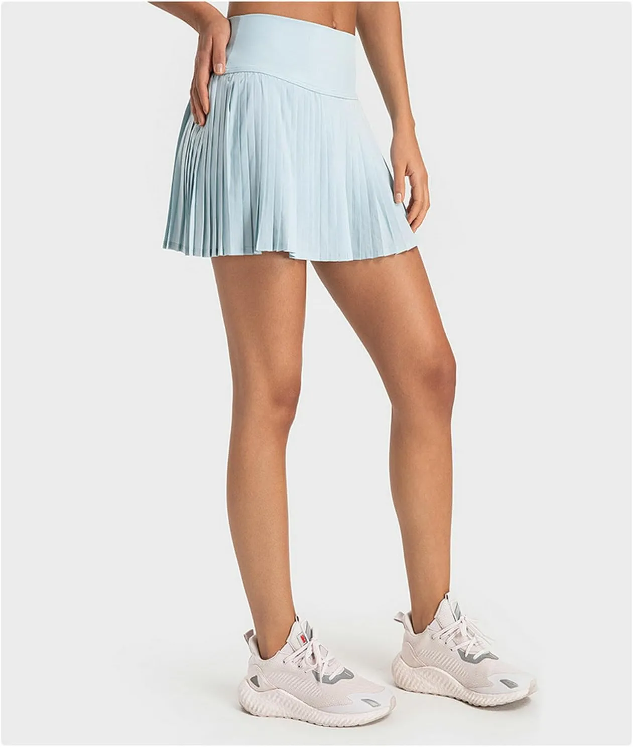 Raroauf Pleated Tennis Skirts for Womens High Waisted Lightweight Athletic Golf Skort with Shorts Pockets