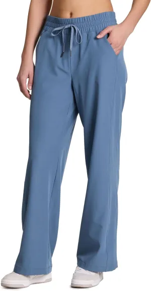 RBX Activewear Wide Leg Pant for Women, Super Lightweight Quick Drying Weekend Pant with Pockets