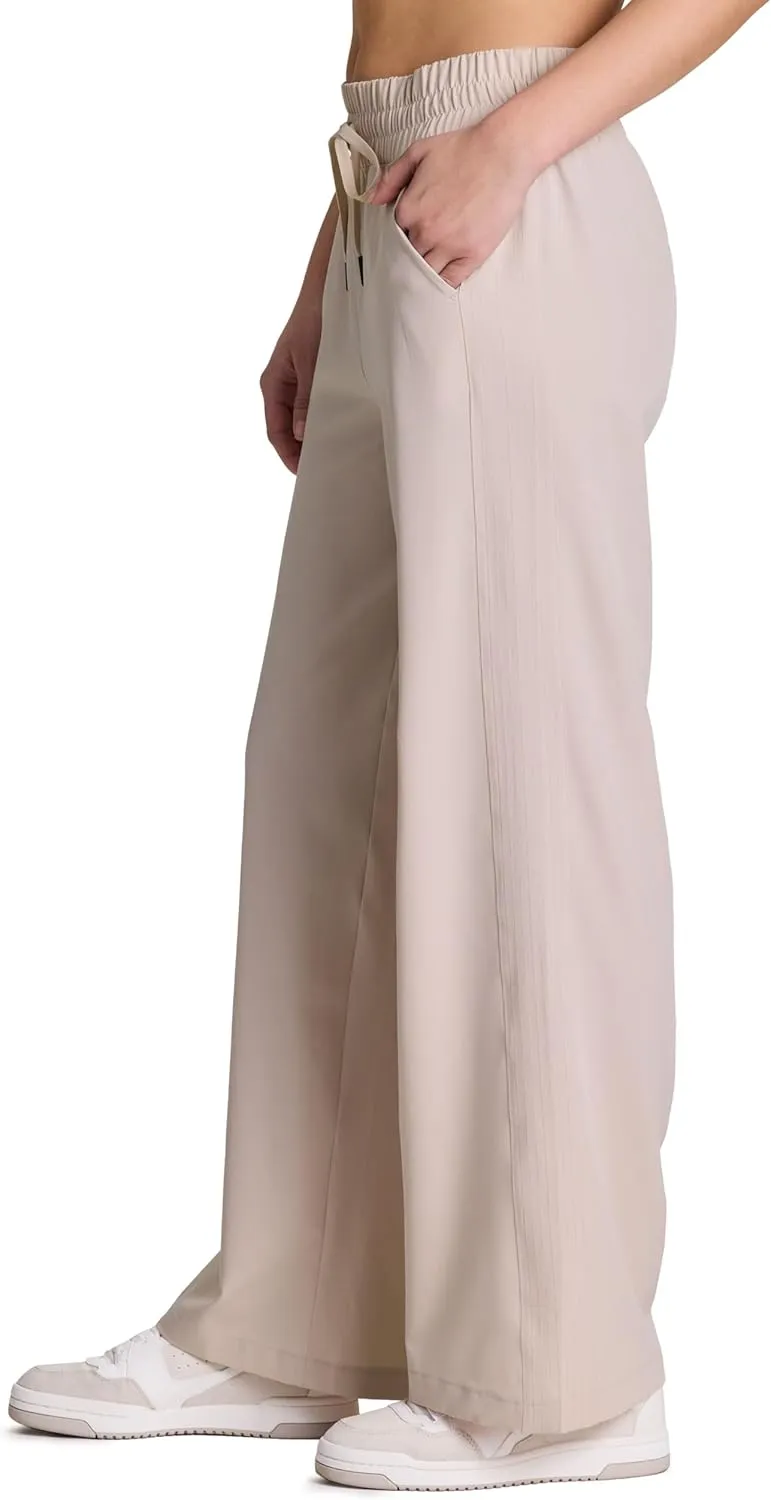 RBX Activewear Wide Leg Pant for Women, Super Lightweight Quick Drying Weekend Pant with Pockets