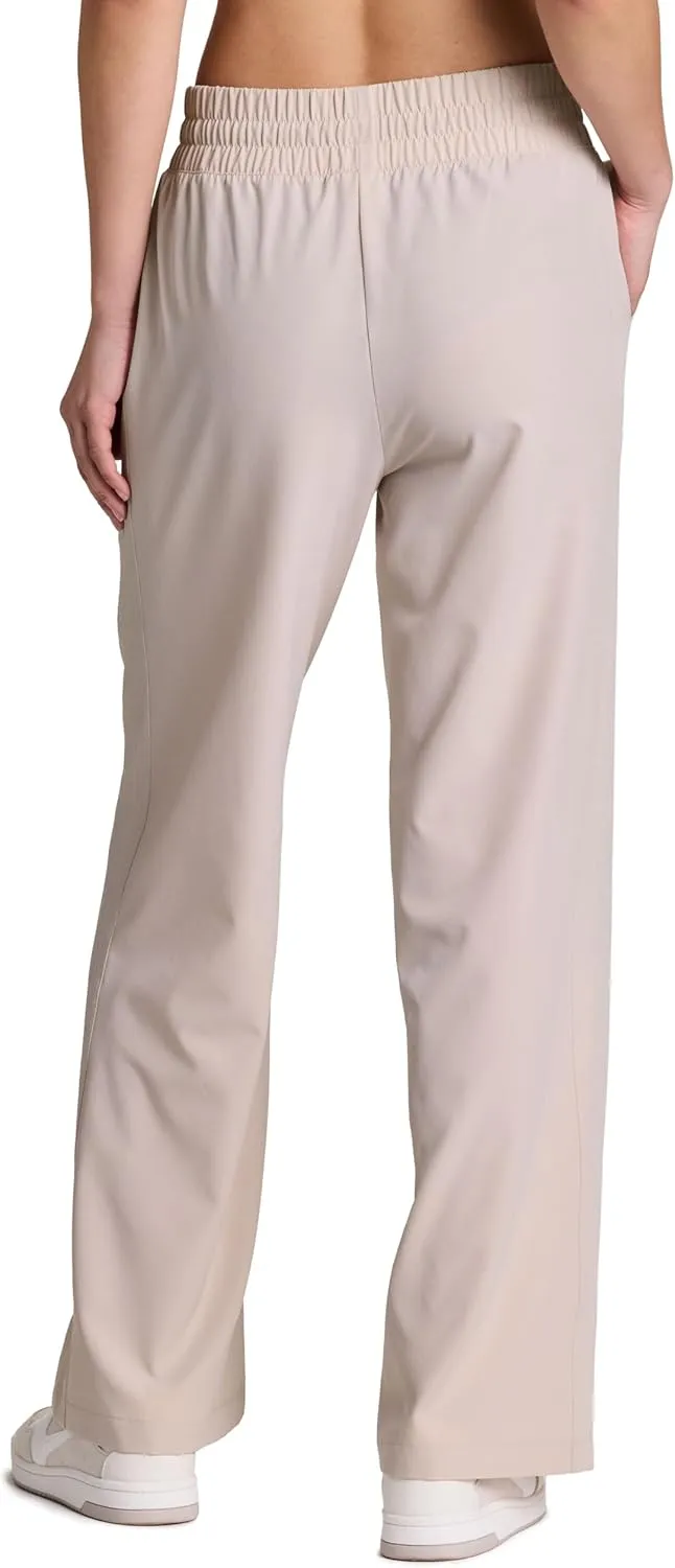 RBX Activewear Wide Leg Pant for Women, Super Lightweight Quick Drying Weekend Pant with Pockets