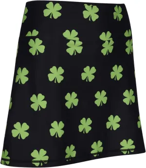 ReadyGOLF Four-Leaf Clover (Lime Green) Ladies Active Skort X-Small