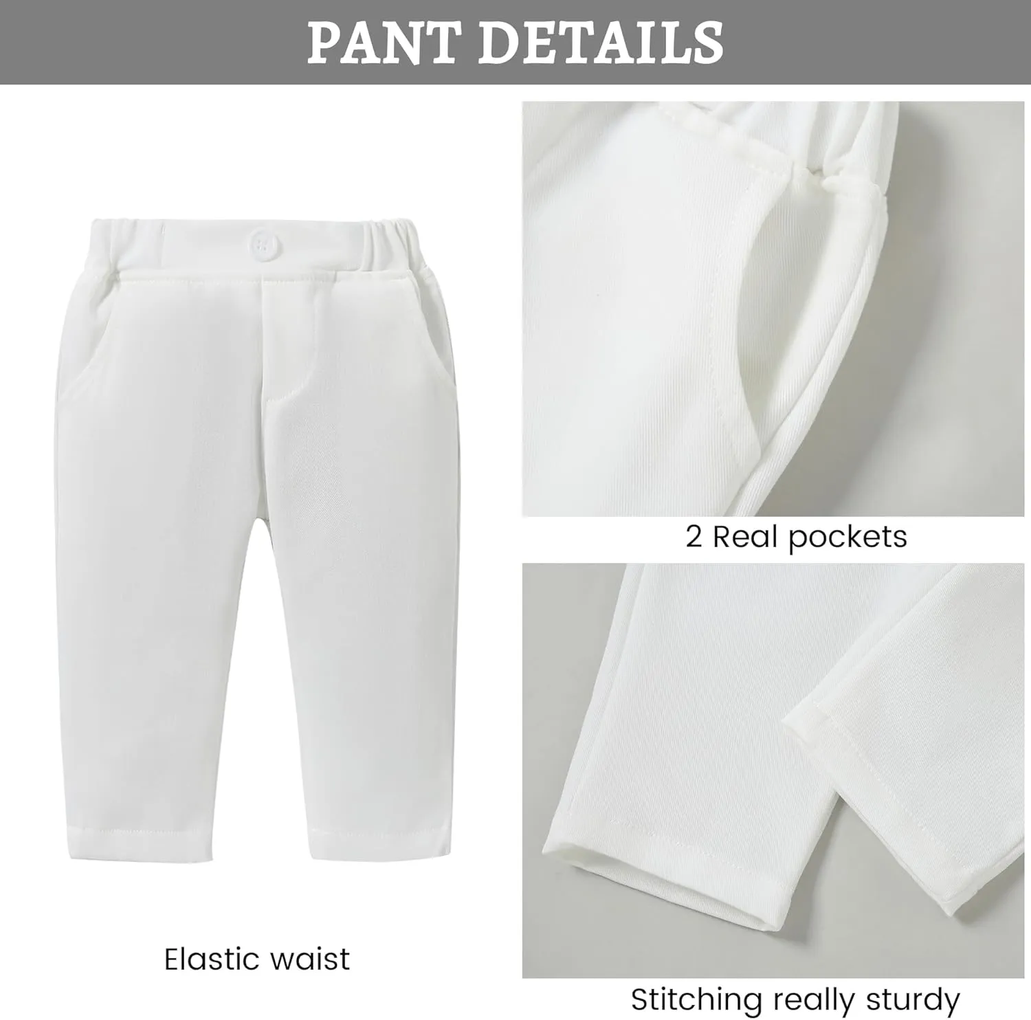 SANMIO Baby Boy Clothes Suits Infant Gentleman Outfit Collared Dress Shirt Vest Tie Corsage Pants 5Pcs Baby Suit Sets
