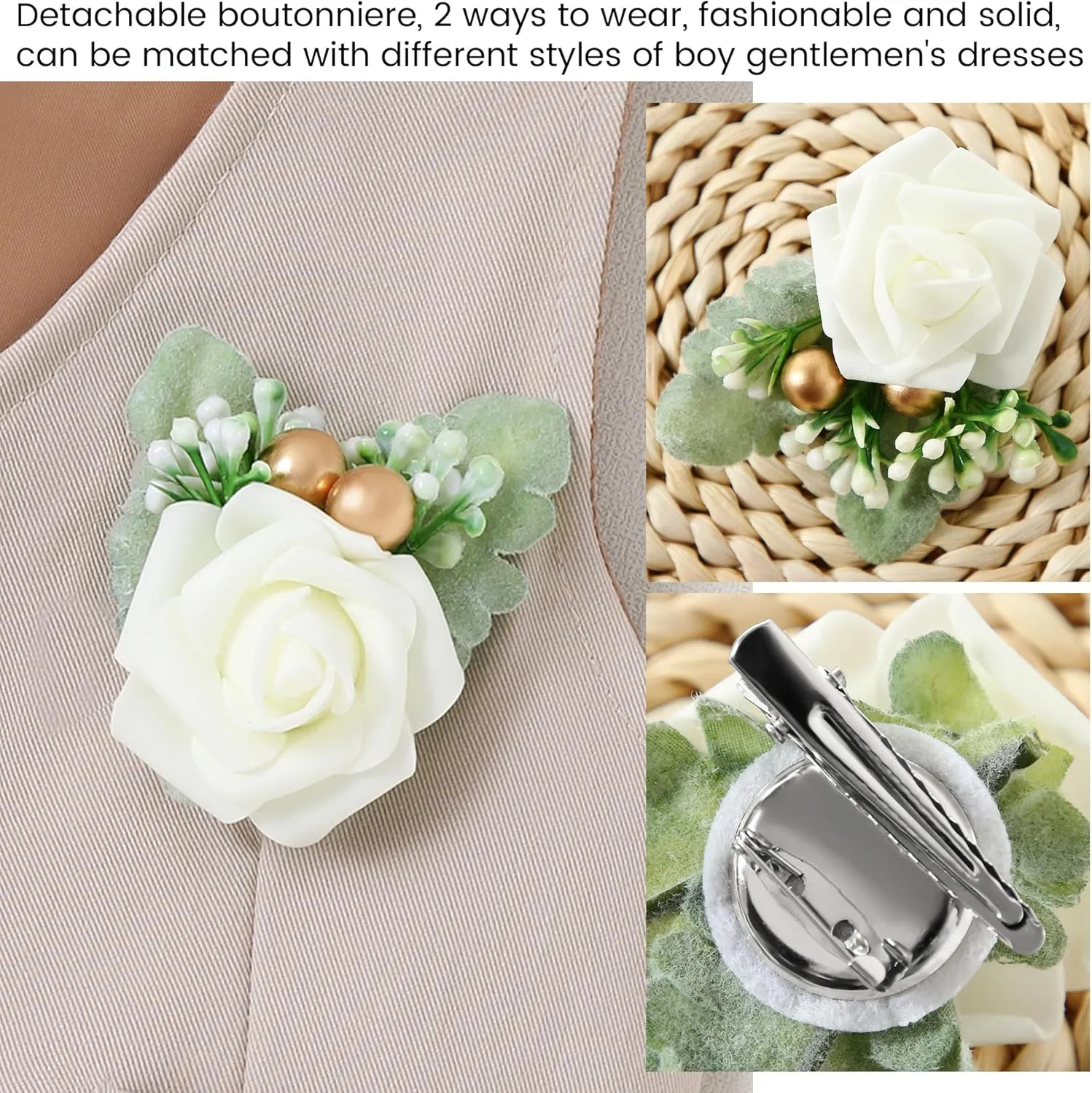 SANMIO Baby Boy Clothes Suits Infant Gentleman Outfit Collared Dress Shirt Vest Tie Corsage Pants 5Pcs Baby Suit Sets
