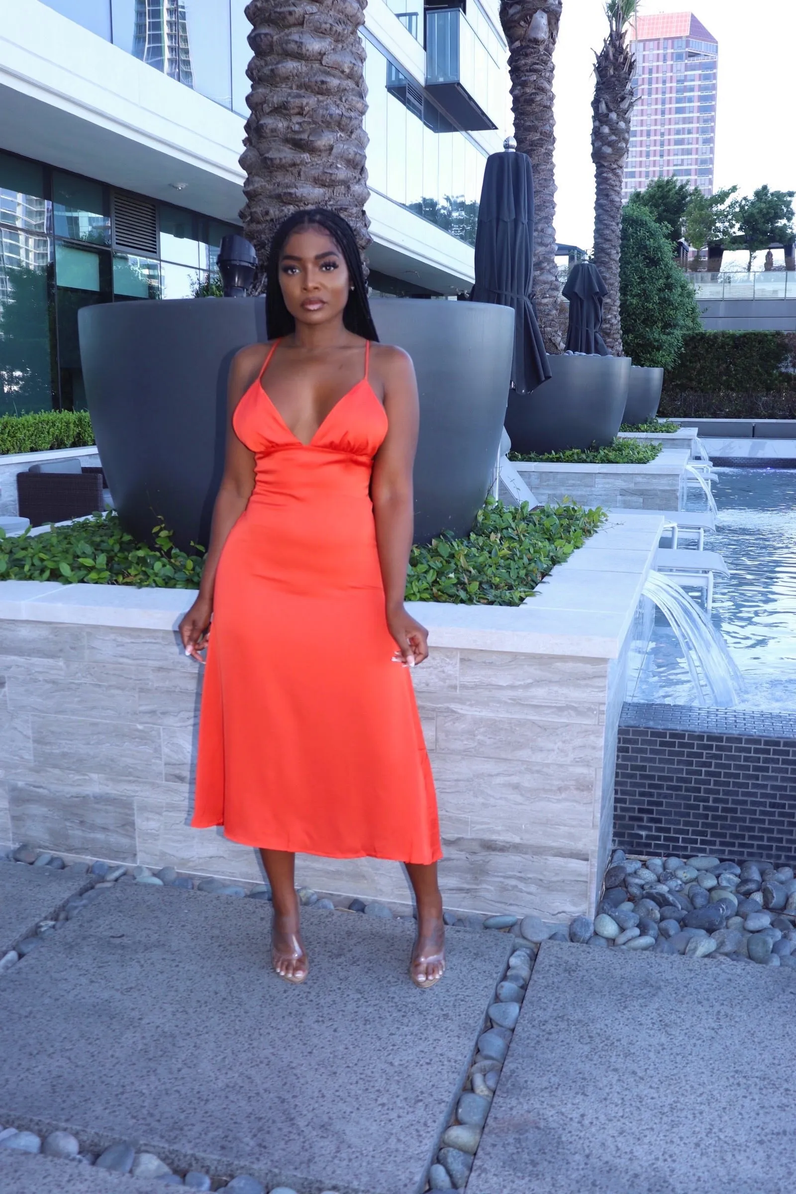 Satin Slip Dress