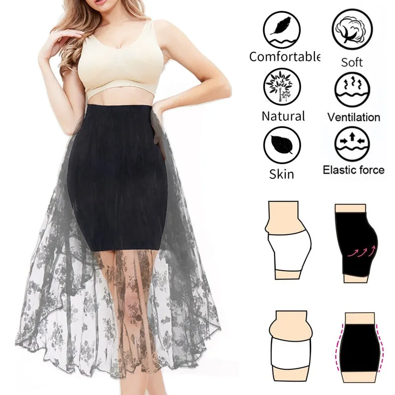 Seamless High Waist Tummy Control Half Slip