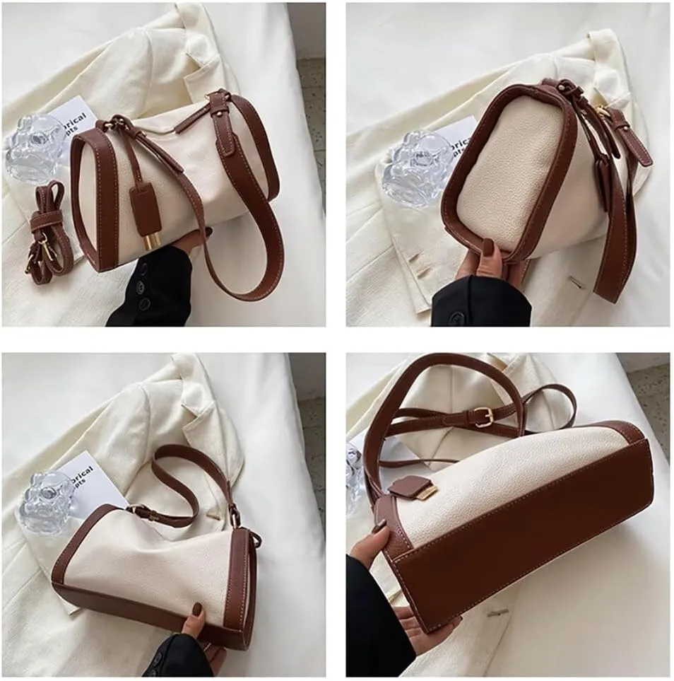 Shoulder Bag for Women Girls Leather Hobo Bag Casual Crossbody Purse Stylish Tote Purse Elegant Top Handle Handbag