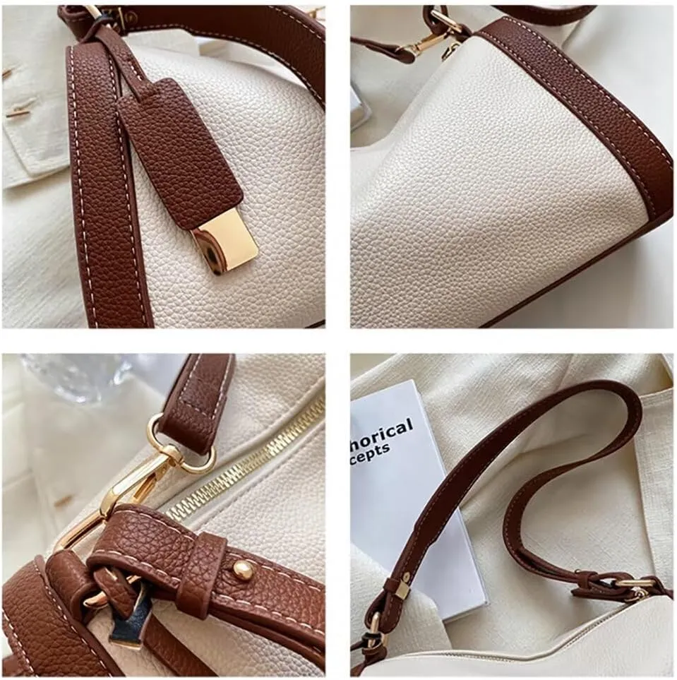 Shoulder Bag for Women Girls Leather Hobo Bag Casual Crossbody Purse Stylish Tote Purse Elegant Top Handle Handbag