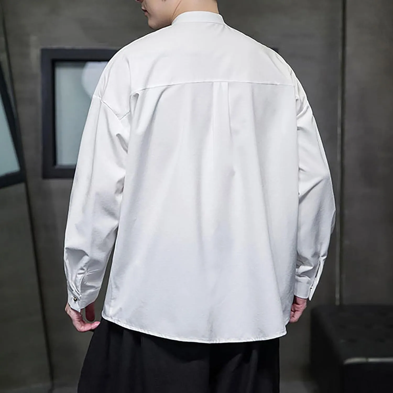Tai Chi Clothing Chinese Traditional Uniform Tops Kung Fu Clothes Luxury Flowered Printed Button Down Satin Shirt Big&Tall