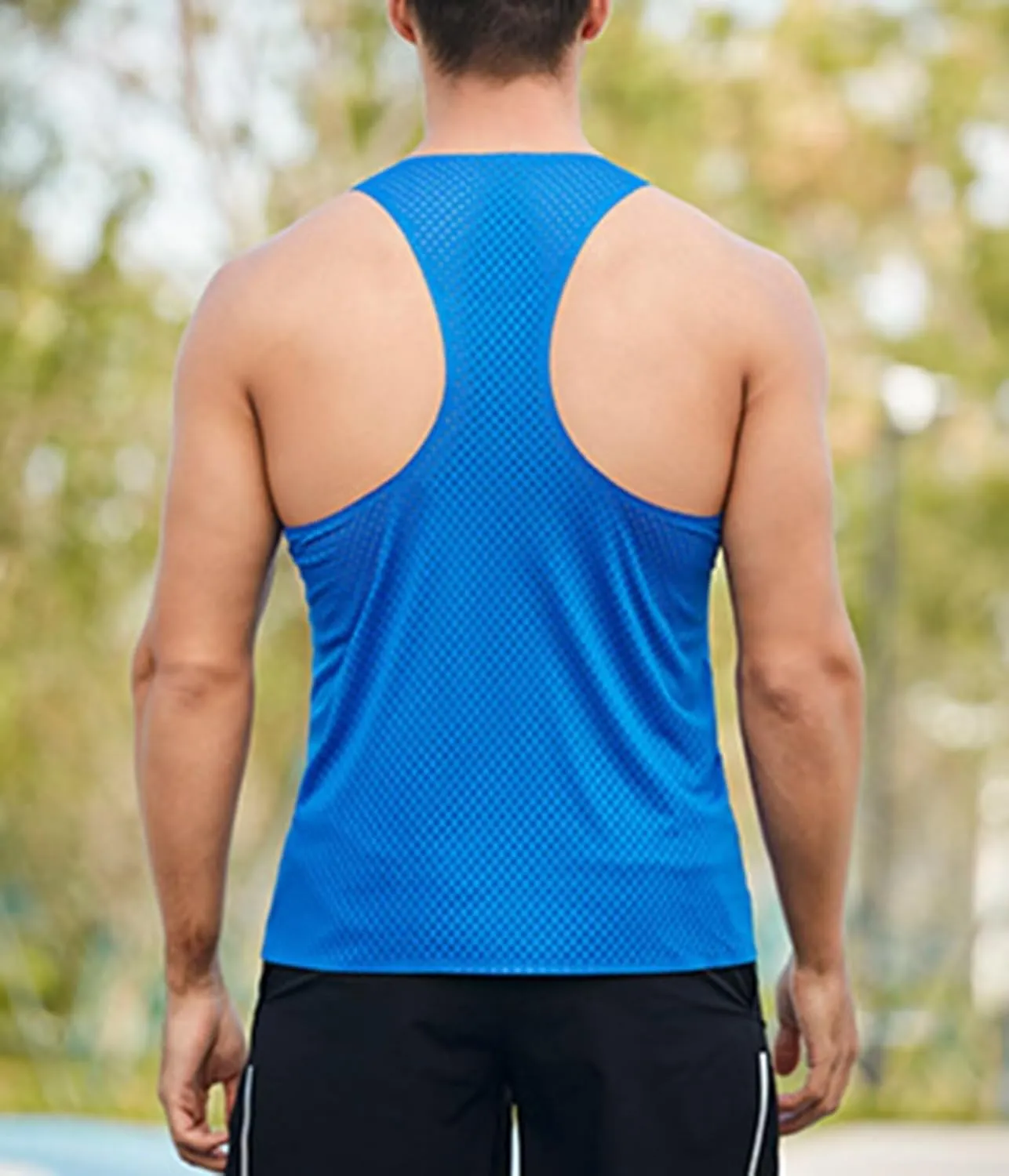 Tank Tops for Men Gym Athletic Shirts Sleeveless Running Vest Quick Dry Breathable Tops