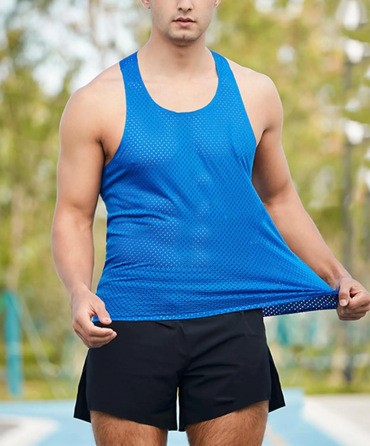 Tank Tops for Men Gym Athletic Shirts Sleeveless Running Vest Quick Dry Breathable Tops