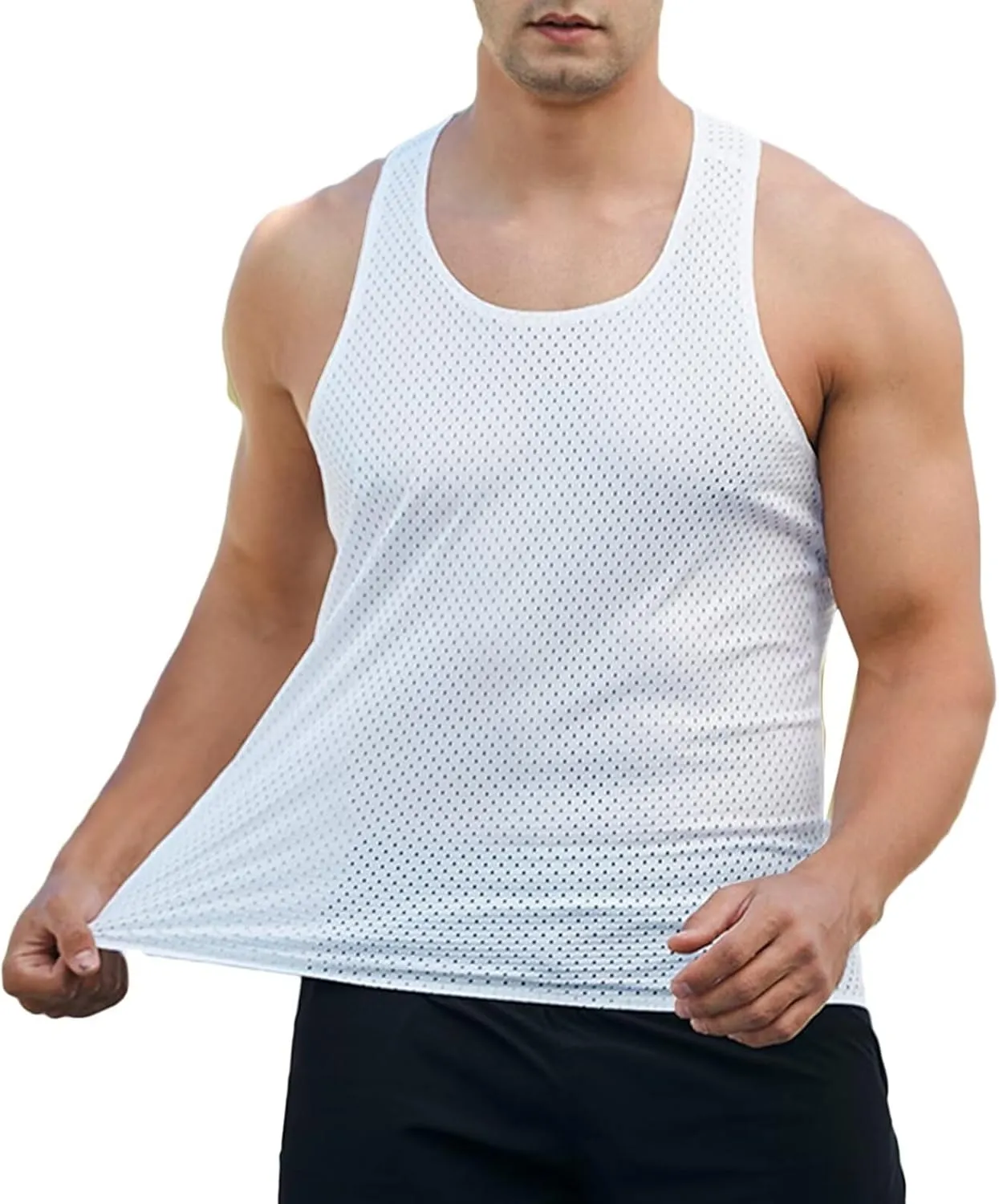 Tank Tops for Men Gym Athletic Shirts Sleeveless Running Vest Quick Dry Breathable Tops