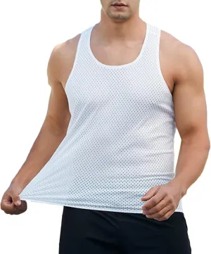 Tank Tops for Men Gym Athletic Shirts Sleeveless Running Vest Quick Dry Breathable Tops
