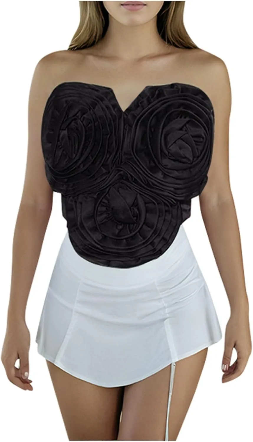 Tube Top Women Sleeveless Oversized Summer Graphic Camisole Y2K Casual Strapless Bandeau Tank Top Cooling Formal Cami