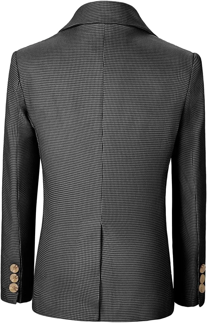 Visaccy Kids Blazers for Boys Slim Fit Suit Blazer Boy Formal Single Breasted Closure School Jacket