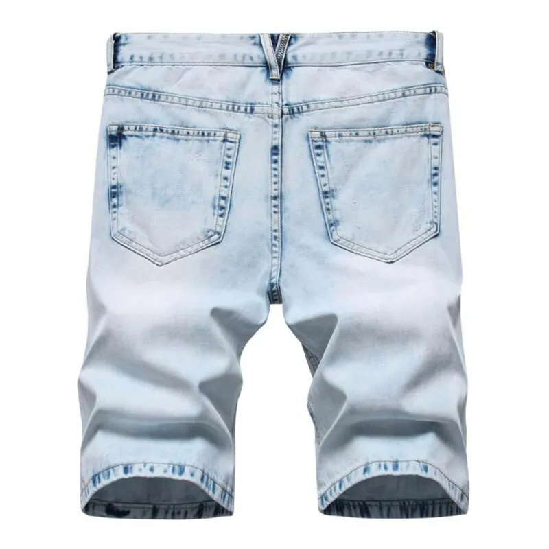 West Louis Ripped Bermuda Fashion Cotton Jeans Shorts