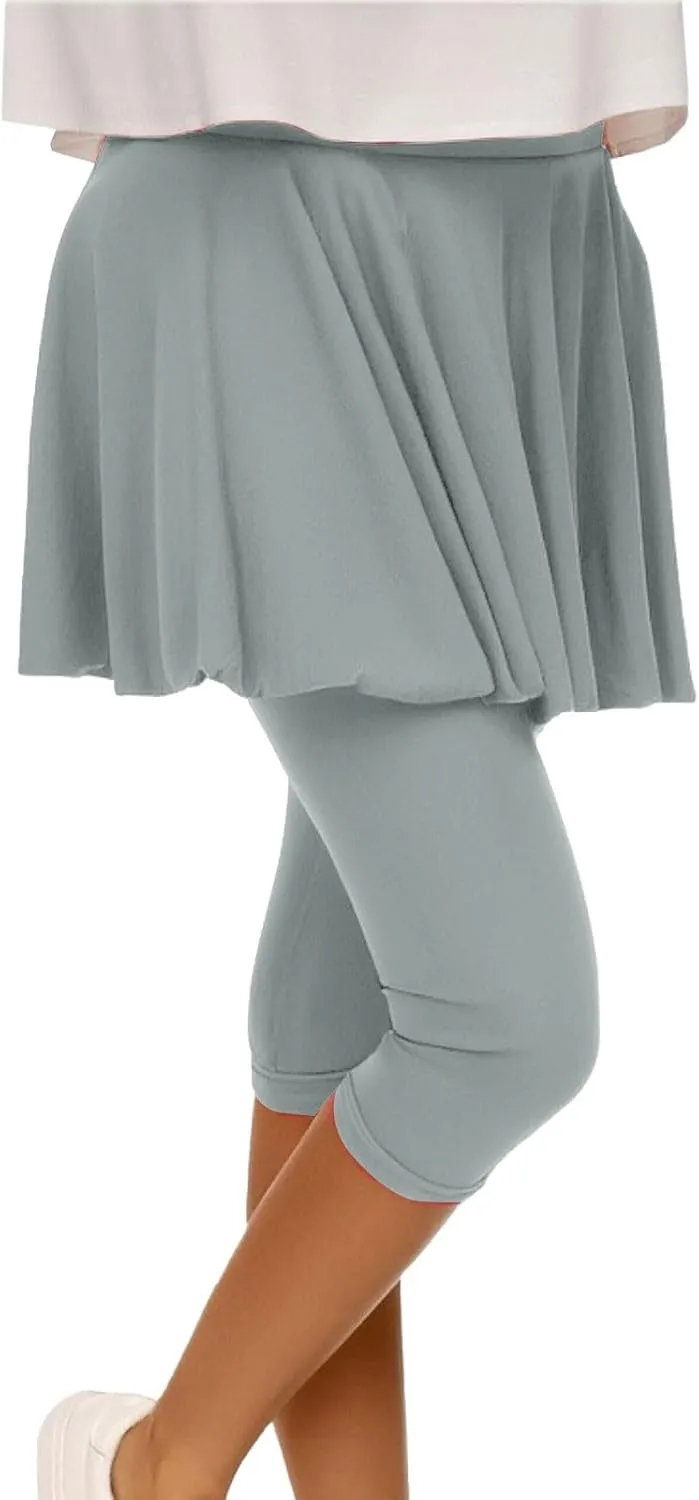 Women Quick Dry Tennis Skirts High Waisted Running Golf Athletic Skorts with Leggings Workout Gym Activewear Pants