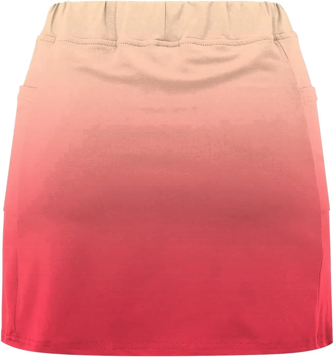 Womens Activewear Pleated Tennis Skirts Fade Pattern Printed Culottes Skinny Mid Waisted Workout Summer Casual Skirt