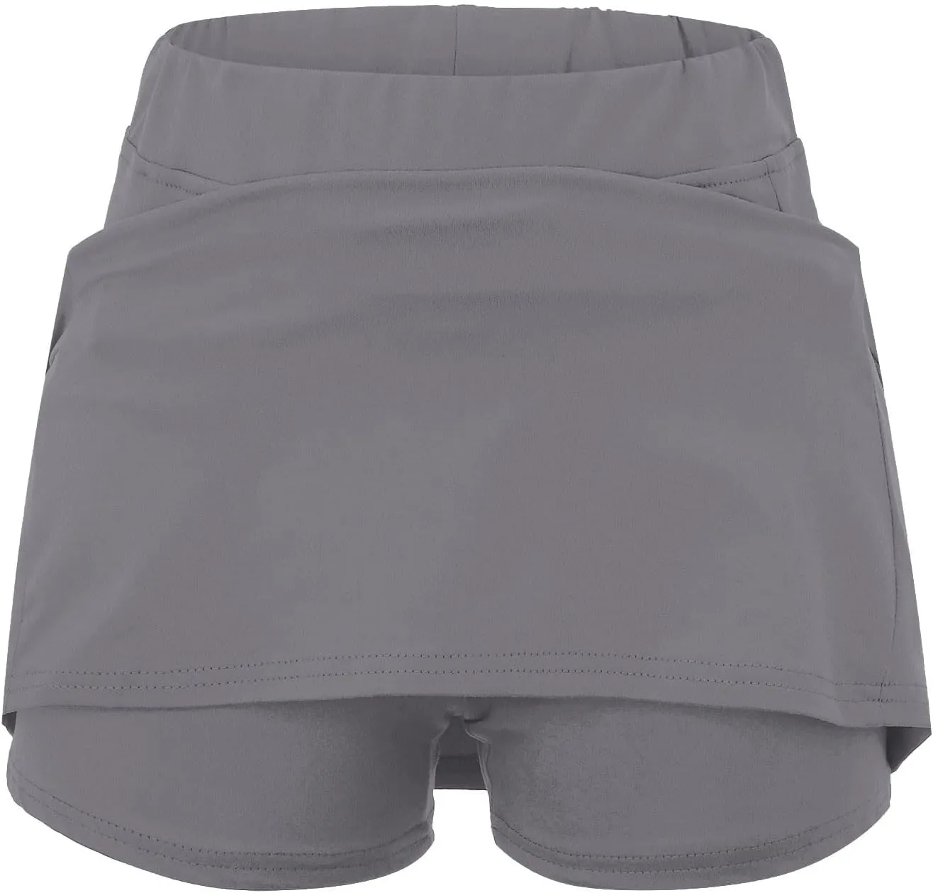 Womens Athletic Skort Tummy Control Skirt with Shorts High Waist Elastic Waist Gym Sport Yoga Tennis Activewear