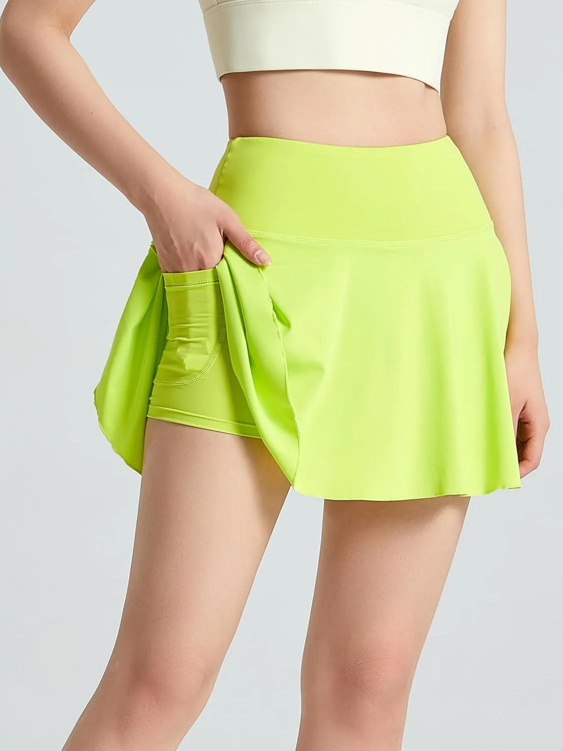 Women's Athletic Tennis Skirts with Pockets Pickleball Workout Skorts
